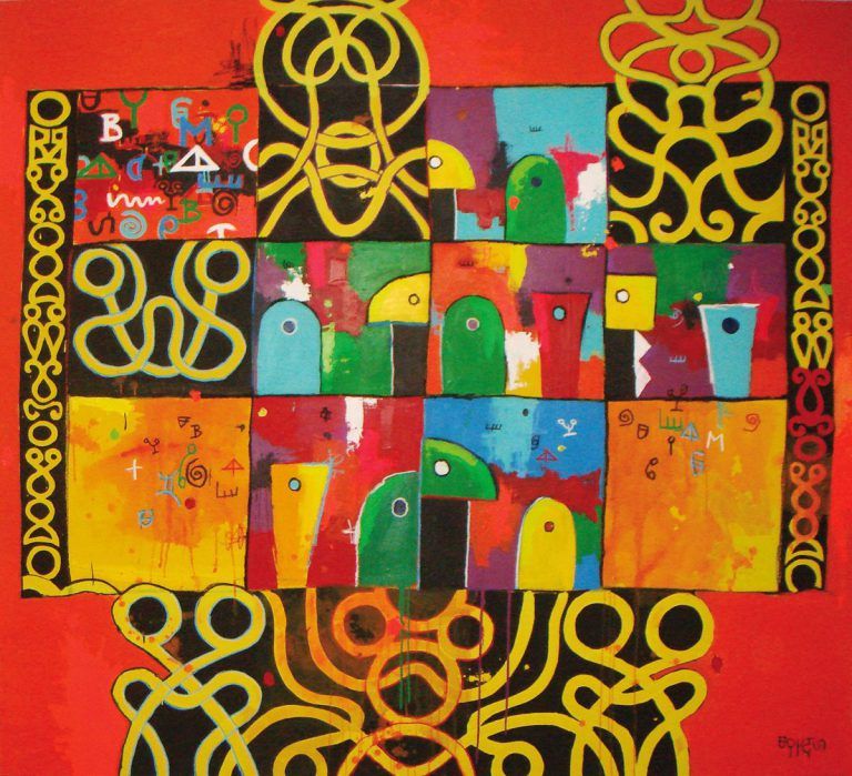 Holi Taanga – 2008 Mixed media on canvas