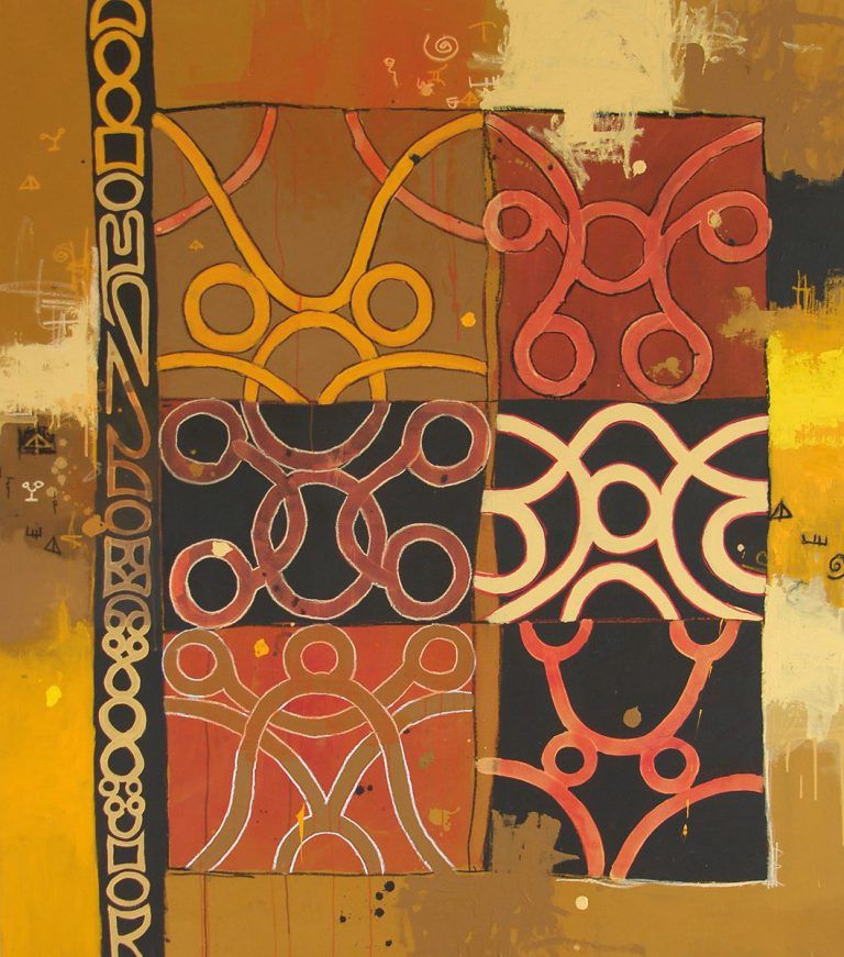 Schopsteentje – 2008 Mixed media on canvas