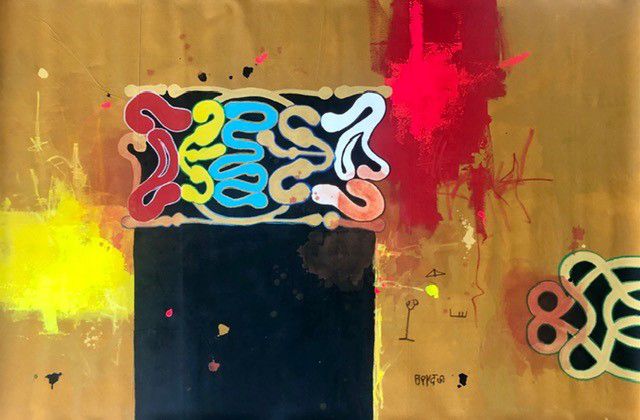 AFAKA/TEMBE 2019 mixed media on canvas